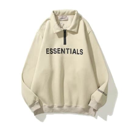 Essentials Half Zipper CARL’s Coffee Sweatshirt