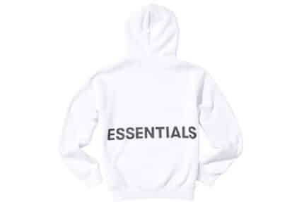 Essentials Graphic Pullover Hoodie – White