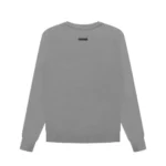 Essentials Overlapped Grey Sweater