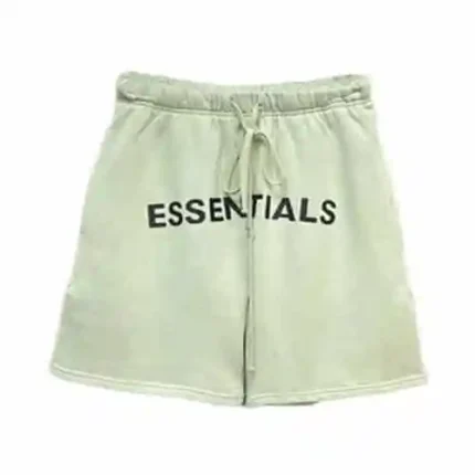 Essentials Cotton Shorts-Green