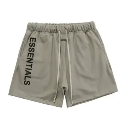 Essentials Graphic Sweat Shorts-Grey